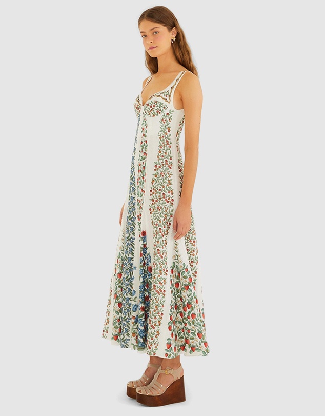 Farm Rio - Fruit Beauty Off-White Maxi Dress
