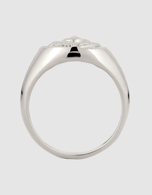 Kuzzoi - ICONIC EXCLUSIVE - Signet Ring with Spiral Shell Emblem in 925 Sterling Silver
