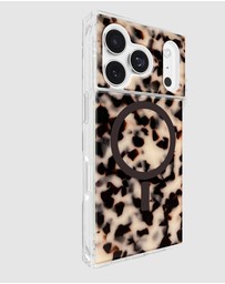 Flaunt - Flaunt Square Blonde Tortoise Shell MagSafe Case for iPhone 17 Pro