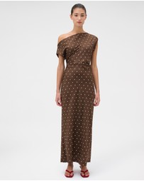 Oroton - Graphic Spot Silk Dress