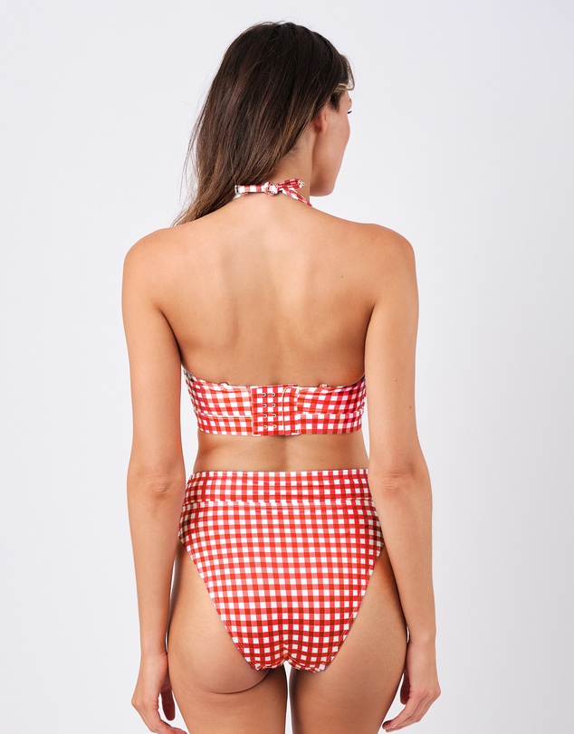 UNE PIECE - High-Cut High-Waisted Bikini Bottom
