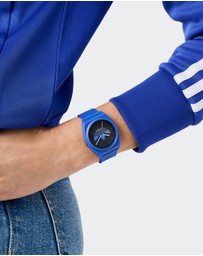 adidas Originals - Project Two Analogue 38mm Black Dial and Blue Resin Strap