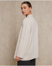 AERE - Oversized Linen Blazer