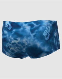 Nike - Hydrastrong Multi Print Blue Square Leg Brief