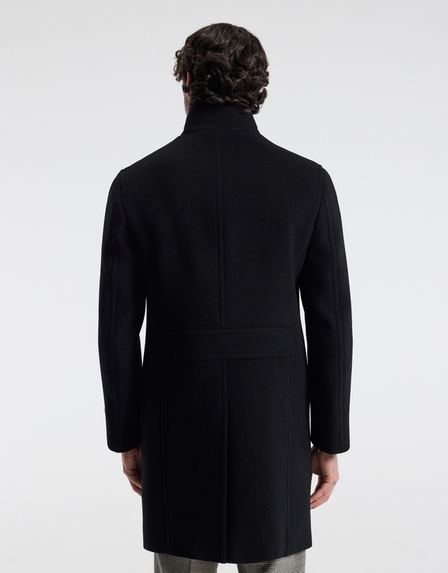 Calibre - Wool Funnel Neck Coat Black