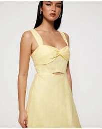 Revibe - Repaired Lover Neroli Twist Bust Midi Dress - AU 10