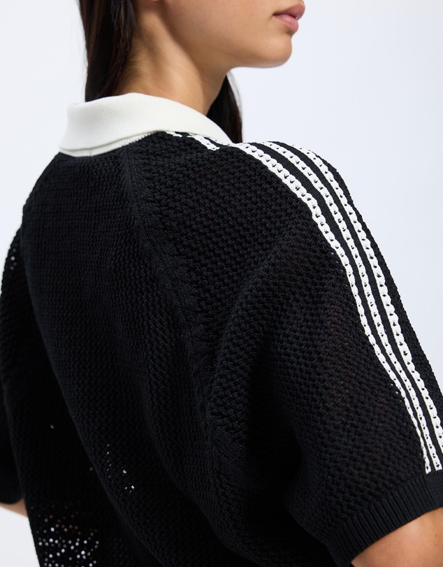 adidas Originals - Knitted Crochet Polo