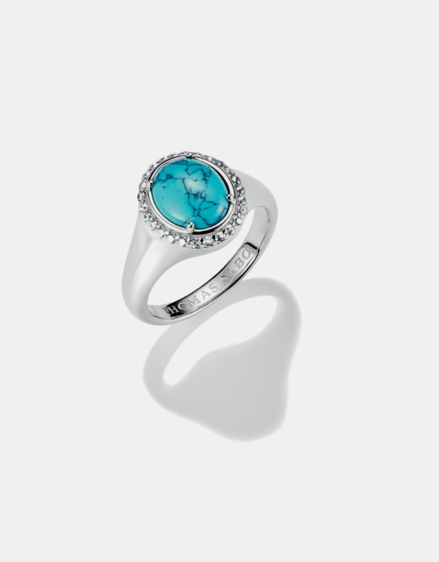 THOMAS SABO - THOMAS SABO Round Turquoise Ring