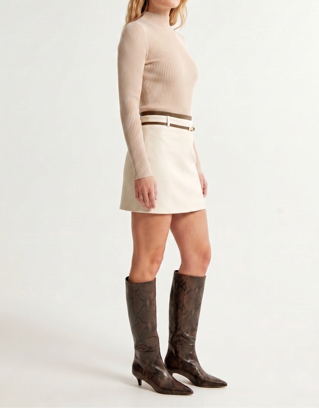 Lydan The Label - Mock Neck Long Sleeve Knit