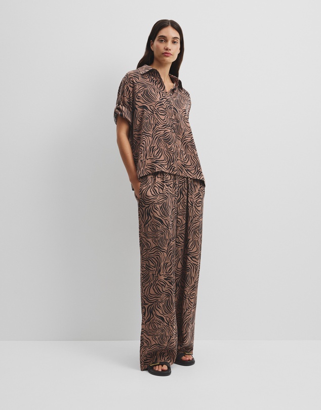 Country Road - Print Short Sleeve Cupro Shirt
