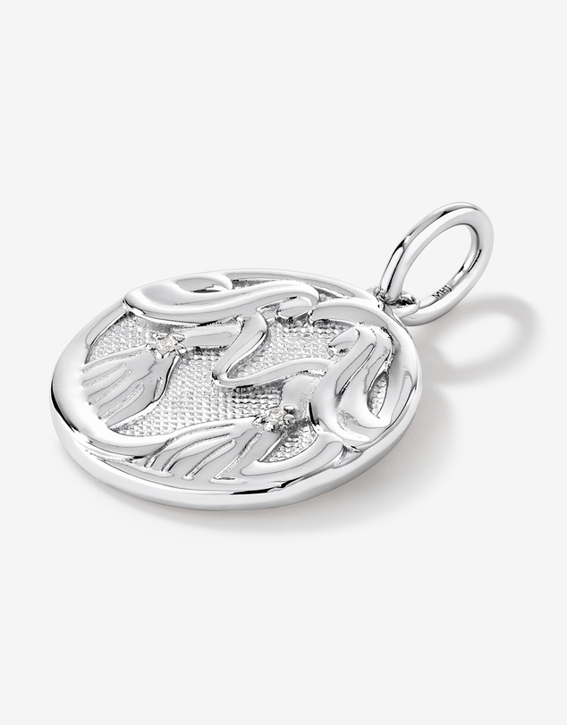 Michael Hill - Diamond Accent Gemini Zodiac Pendant in Sterling Silver