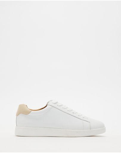 White Leather & Cream Suede