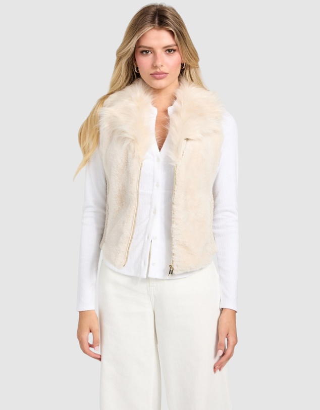 GUESS - Amari Faux-Fur Vest