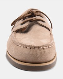 Sperry - Cloud A/O 2-Eye Wide Leather Nubuck White-Men's