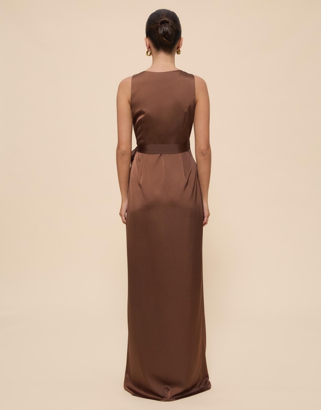 Revibe - Repaired CHANCERY Lani Sleeveless Wrap Maxi Dress - AU 10
