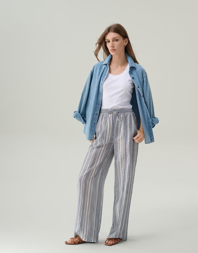 IDA+S - Frida Striped Linen Pants