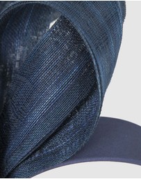 Fillies Collection - Navy Abaca Loops Racing Fascinator
