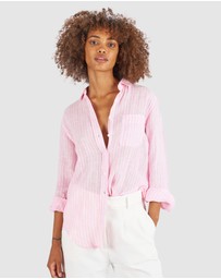 CAMIXA - Rina Striped Linen Shirt