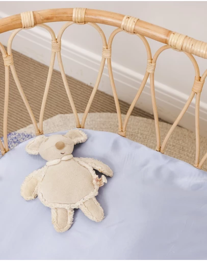 SILK MAGNOLIA - Pure Silk Fitted Bassinet and Cot Sheets