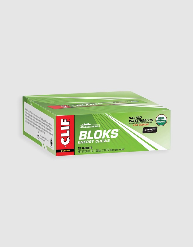 CLIF - Salted Watermelon Bloks Energy Chews - 18x60g