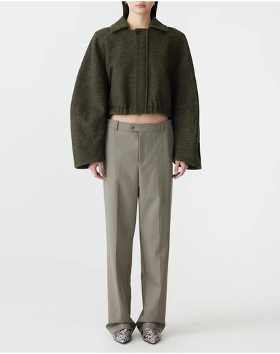 Bassike - Woollen Zip Front Jacket