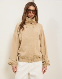 Atmos&Here - Elsie Lightweight Funnel Neck Track Jacket