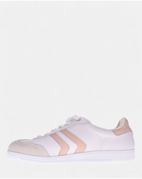 Mia Vita - Ramona Lace-Up Casual Sneaker - White/Blush
