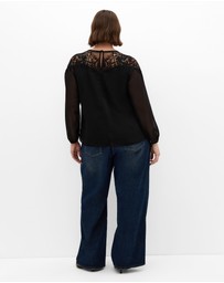 City Chic - Emilee Lace Shirt
