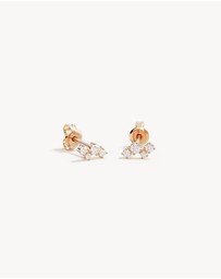 By Charlotte - Moon Dust Stud Earrings