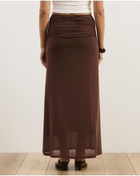 Atmos&Here - Thea Mesh Midi Skirt