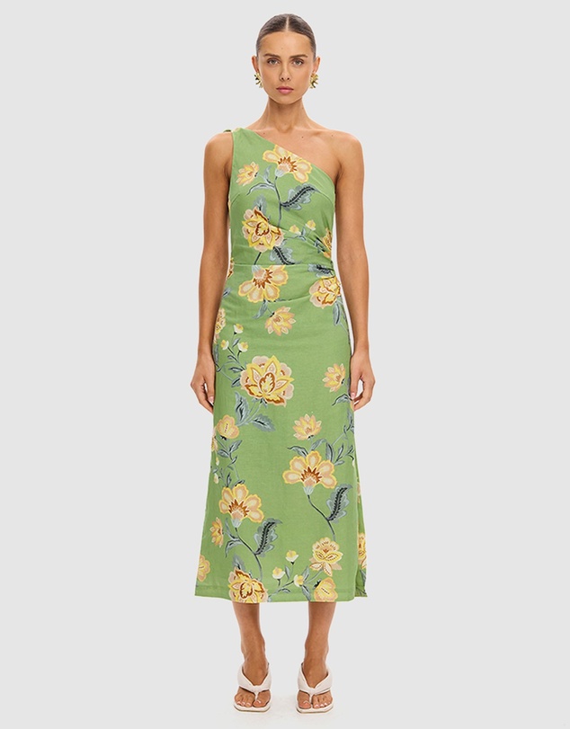 KIVARI - Eve One Shoulder Midi Dress