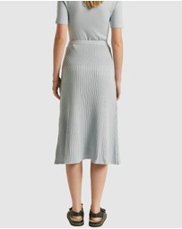 FRIEND of AUDREY - Santa Monica Lurex Midi Skirt