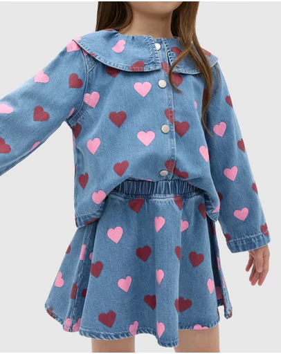 Seed Heritage - Heart Denim Skirt