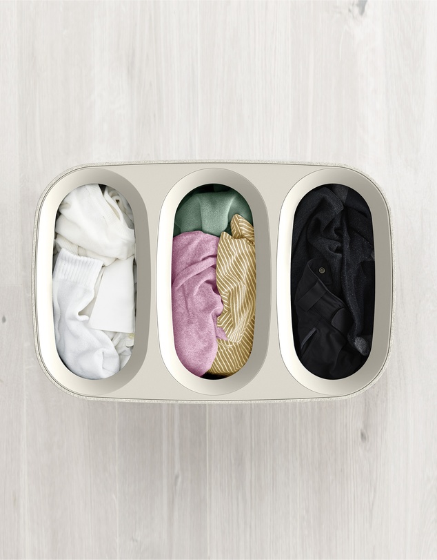Joseph Joseph - Tota Trio 90L Laundry Separation Basket (Ecru)