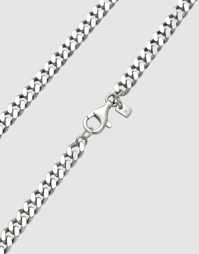 Kuzzoi - ICONIC EXCLUSIVE - Heavy Curb Chain Necklace in 925 Silver