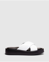 Just Because - Santina Leather Flatform Sandals