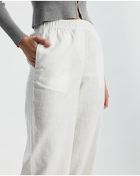White By FTL - Robin Linen Pants