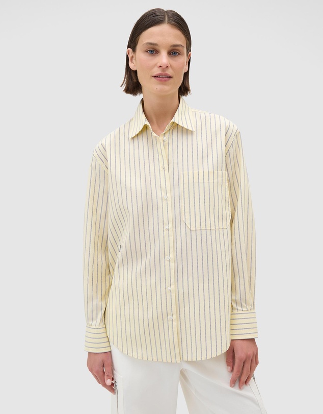 Oroton - Butter Stripe Shirt
