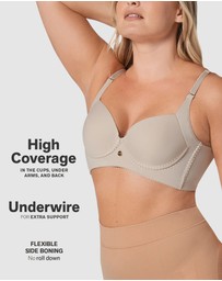 Leonisa - High Profile Back Smoothing Wired T-Shirt Bra