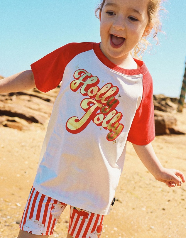 Rock Your Kid - Christmas Kylie Raglan Tee - Kids
