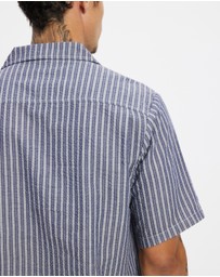 Thrills - Gardens Stripe Bowling Shirt
