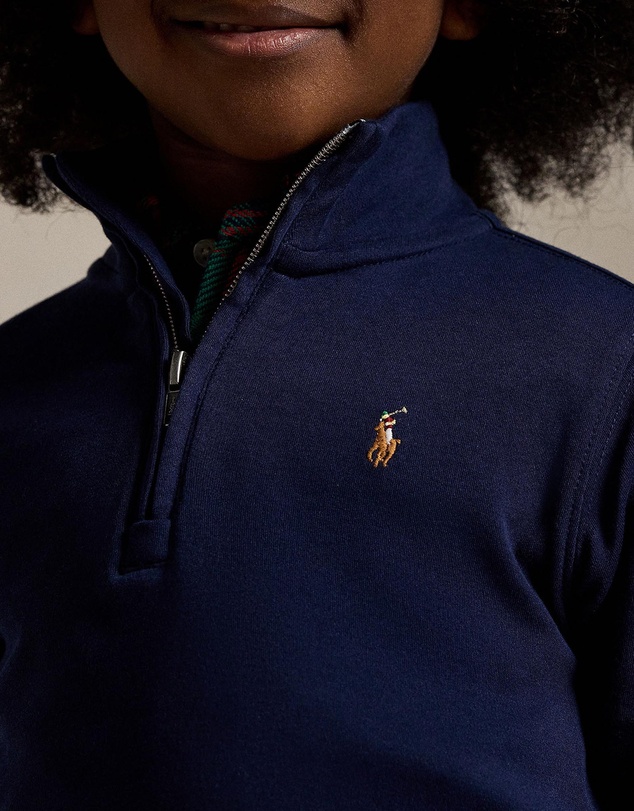 Polo Ralph Lauren - Cotton Interlock Quarter-Zip Pullover - ICONIC EXCLUSIVE - Babies-Kids