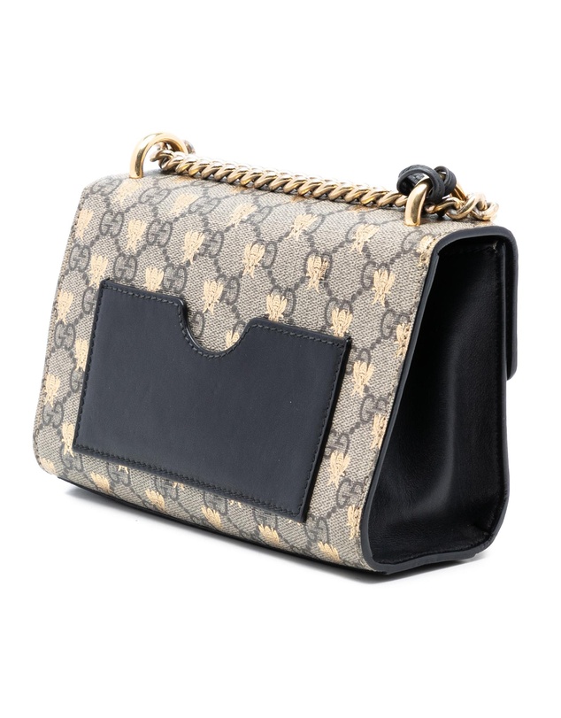 Pre-Loved by Azura Reborn - Pre-Loved Small GG Supreme Bee Padlock Crossbody