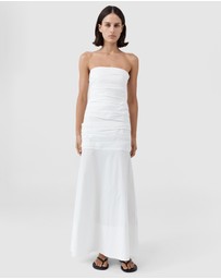 St. Agni - Gathered Strapless Longline Dress