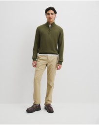 Country Road - Australian Good Earth Cotton Half Zip Knit