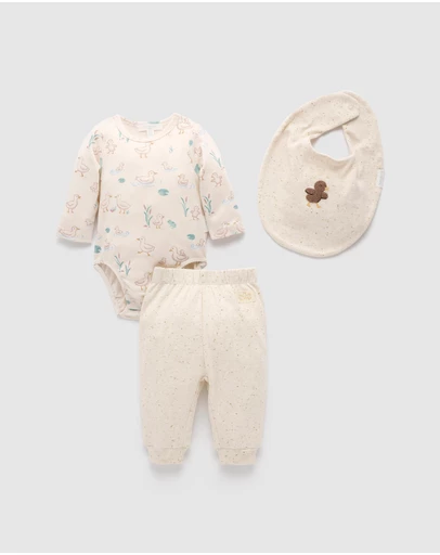 Purebaby - 3 Piece Gift Set-Kids-Babies