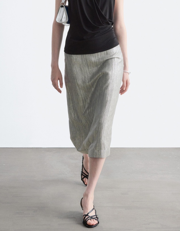 & Other Stories - Dobby Column Skirt