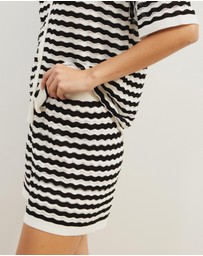 Atmos&Here - Bree Stripe Knit Shorts