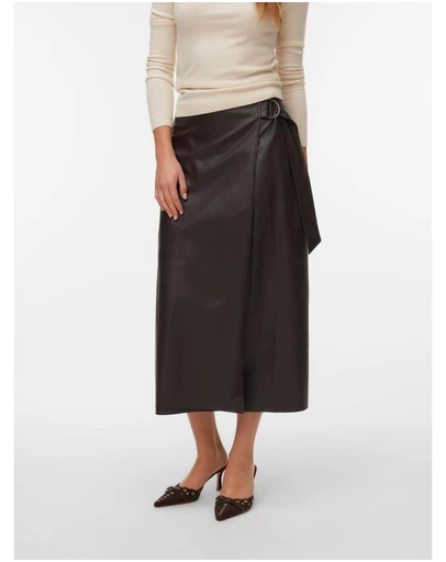 Vero Moda - Polly Faux Midi Skirt