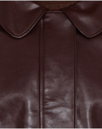 Petal & Pup - Haylie Crop Faux Leather Jacket - Burgundy